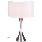 HLW LED LED Table Lamp - Table Lighting - Trion Safari - E27 Fitting - Round - Matte Nickel - Aluminum - Max. 60W
