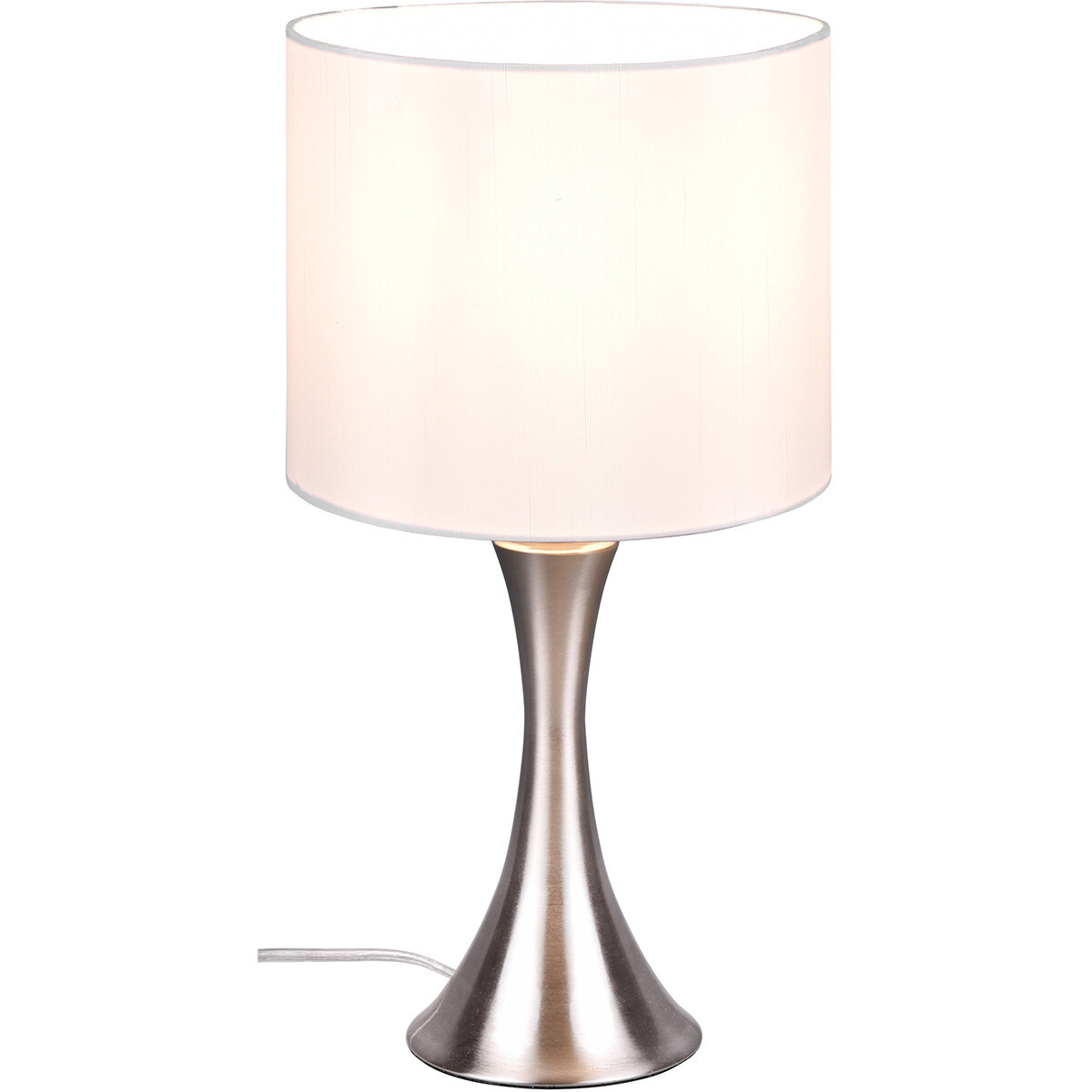 LED Tafellamp Trion Safari - Ronde , 40W Max, Mat Nikkel