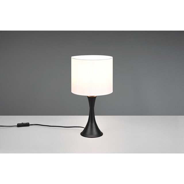 HLW LED LED Table Lamp - Table Lighting - Trion Safari - E27 Fitting - Round - Matte Black - Aluminum - Max. 40W HLW LED LED Table Lamp - Table Lighting - Trion Safari - E27 Fitting - Round - Matte Black - Aluminum - Max. 40W