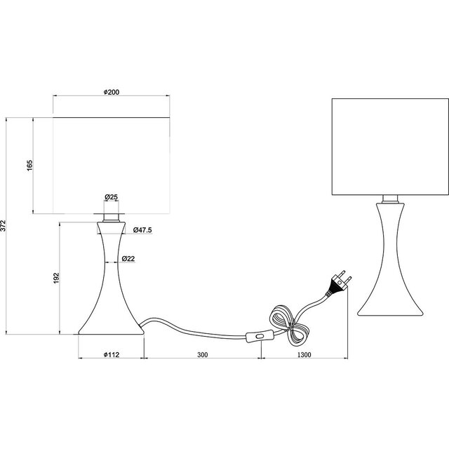 HLW LED LED Table Lamp - Table Lighting - Trion Safari - E27 Fitting - Round - Matte Black - Aluminum - Max. 40W HLW LED LED Table Lamp - Table Lighting - Trion Safari - E27 Fitting - Round - Matte Black - Aluminum - Max. 40W