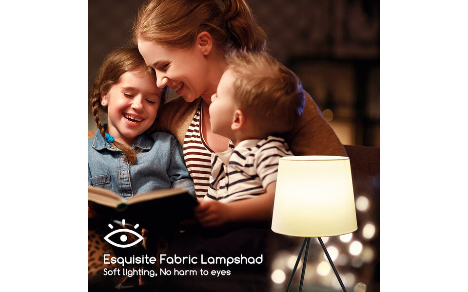 HLW LED LED Table Lamp Aigi Pinny - Matte White Steel Round Model | With Cord Switch