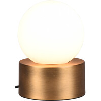LED Table Lamp - Table Lighting - Trion Celda - E14 Fitting - Round - Old Bronze - Aluminum