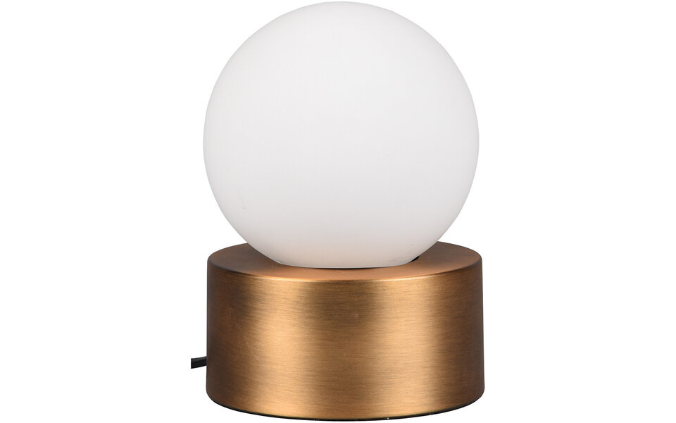 HLW LED LED Tafellamp - Tafelverlichting - Trion Celda - E14 Fitting - Rond - Oud Brons - Aluminium