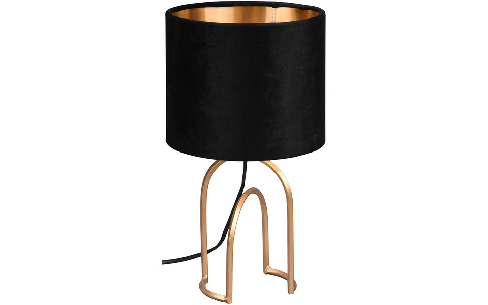 HLW LED LED Table Lamp - Table Lighting - Trion Garold - E14 Fitting - Round - Matte Black - Aluminum