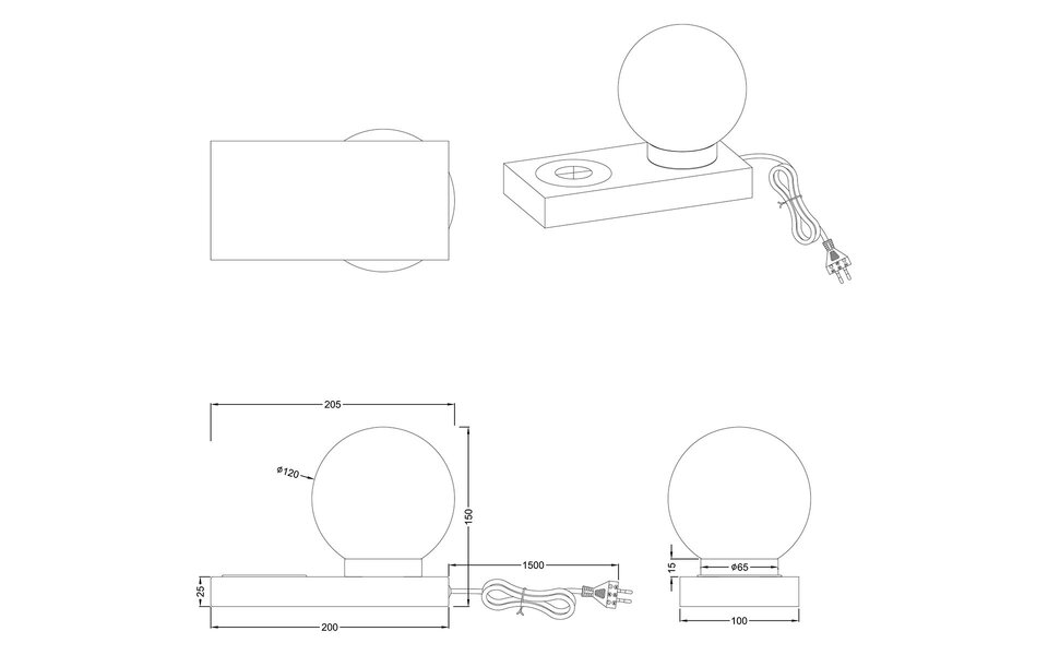 HLW LED LED Tafellamp - Tafelverlichting - Trion Cobra - E14 Fitting - Rechthoek - Mat Nikkel - Aluminium