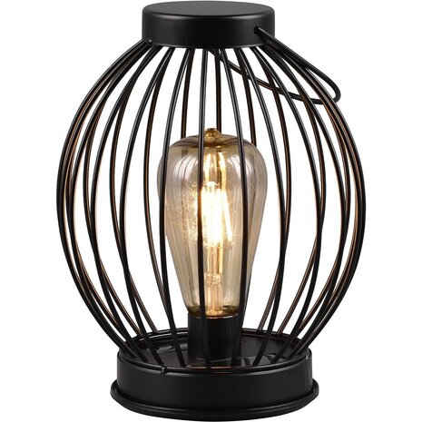 Zwarte LED Tafellamp op Zonne-energie - Ronde , Warm Wit, Waterdicht IP44 Zwarte LED Tafellamp op Zonne-energie - Ronde , Warm Wit, Waterdicht IP44