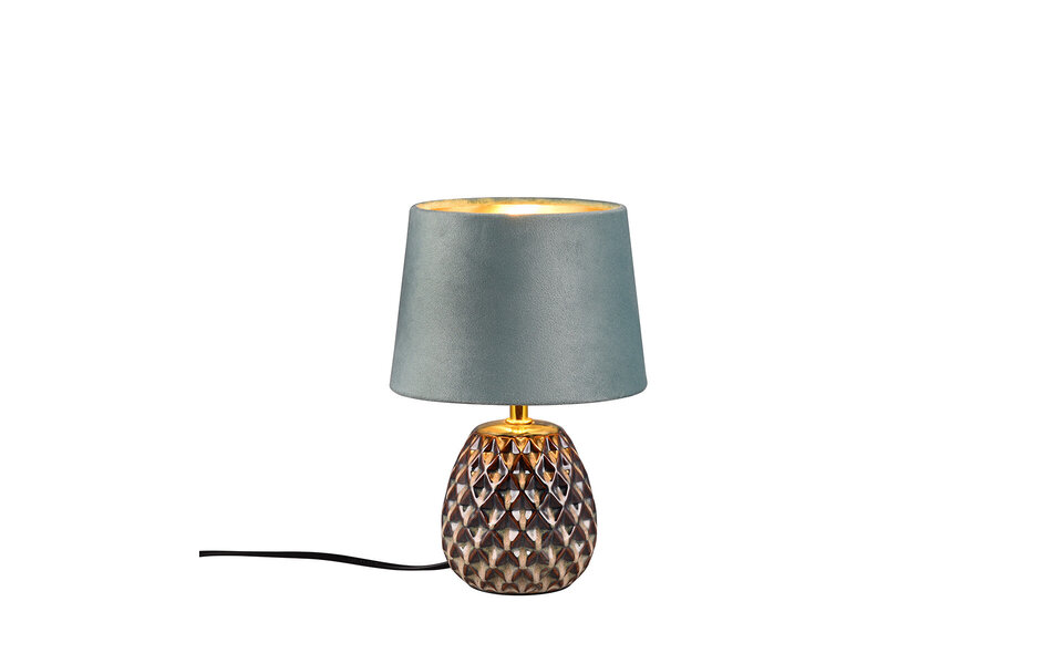 HLW LED LED Table Lamp - Trion Aroniz - E14 Fitting - Round - Green - Ceramic