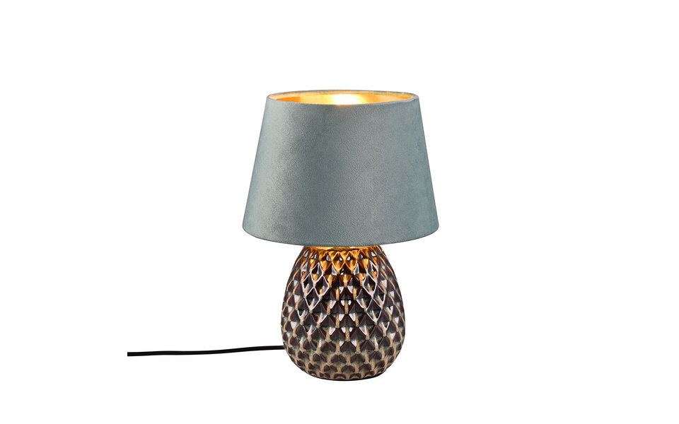 HLW LED LED Table Lamp - Trion Aroniz - E27 Fitting - Round - Green - Ceramic