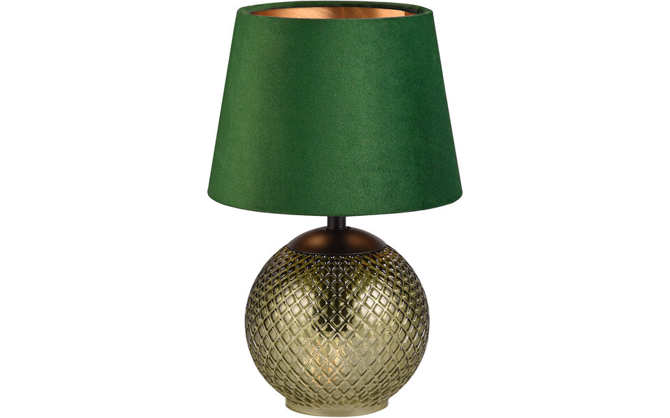 HLW LED LED Table Lamp - Table Lighting - Trion Onno - E14 Fitting - Round - Green - Glass HLW LED LED Table Lamp - Table Lighting - Trion Onno - E14 Fitting - Round - Green - Glass