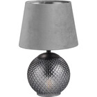 HLW LED LED Table Lamp - Table Lighting - Trion Onno - E14 Socket - Round - Gray - Glass