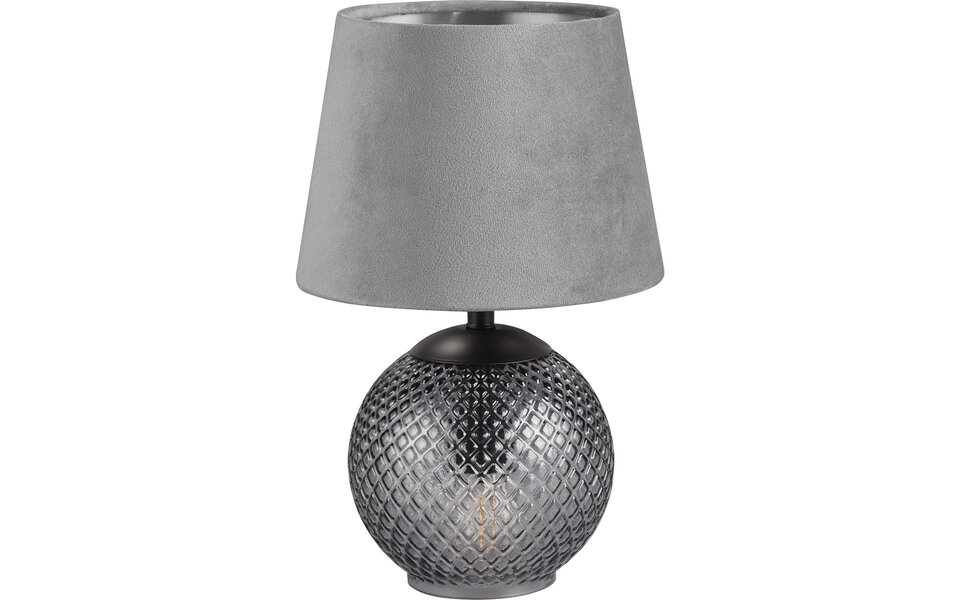 HLW LED LED Table Lamp - Table Lighting - Trion Onno - E14 Socket - Round - Gray - Glass HLW LED LED Table Lamp - Table Lighting - Trion Onno - E14 Socket - Round - Gray - Glass