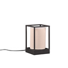 HLW LED LED Table Lamp - Table Lighting - Trion Rocky - E27 Fitting - Square - Matte Black - Metal