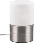 HLW LED LED Table Lamp - Table Lighting - Trion Ria - E14 Fitting - Round - Matte Nickel - Metal