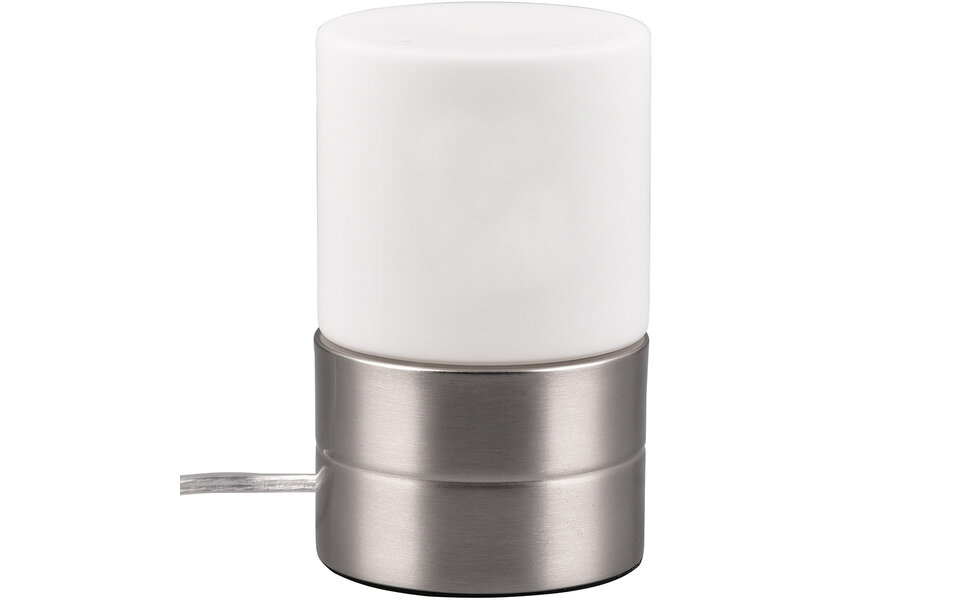 HLW LED LED Tafellamp - Tafelverlichting - Trion Ria - E14 Fitting - Rond - Mat Nikkel - Metaal