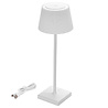 Witte dimbare draadloze LED tafellamp zonder fitting met USB en oplaadbare batterijen, 4W Witte dimbare draadloze LED tafellamp zonder fitting met USB en oplaadbare batterijen, 4W