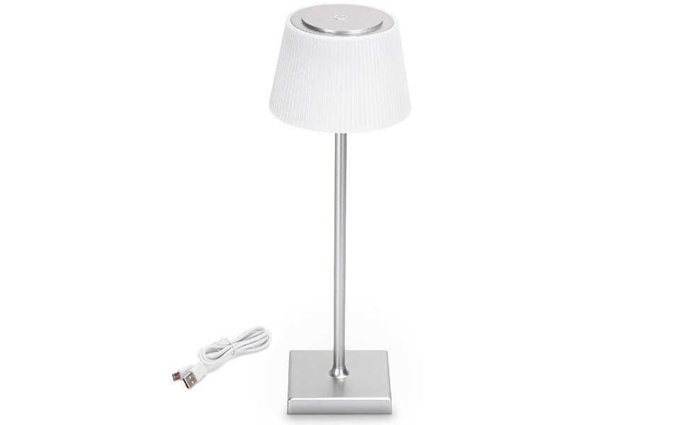 HLW LED Dimbare LED Tafellamp & Bureaulamp met USB, Touch & Aanpasbare Lichtkleur