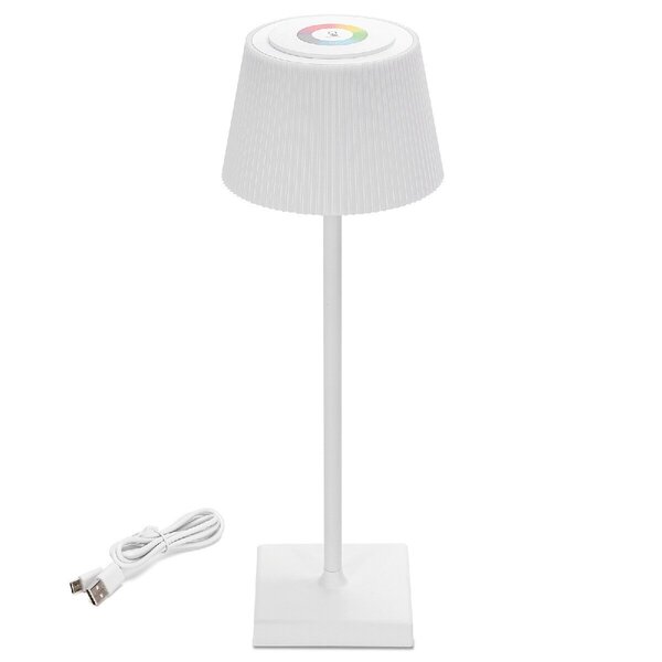 HLW LED Dimbare LED Tafellamp met USB-oplaadfunctie, RGB & Touch - Draadloze LED Bureaulamp HLW LED Dimbare LED Tafellamp met USB-oplaadfunctie, RGB & Touch - Draadloze LED Bureaulamp