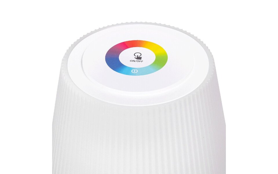 HLW LED Dimbare LED Tafellamp met USB-oplaadfunctie, RGB & Touch - Draadloze LED Bureaulamp