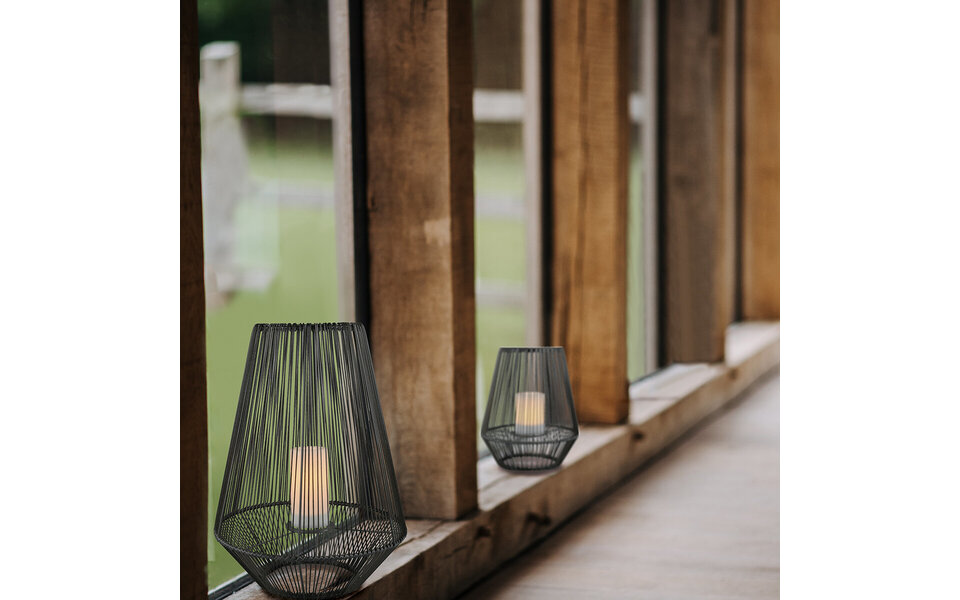 HLW LED LED Tafellamp met Zonne-energie, Sensor & Ronde  - Waterdicht IP44