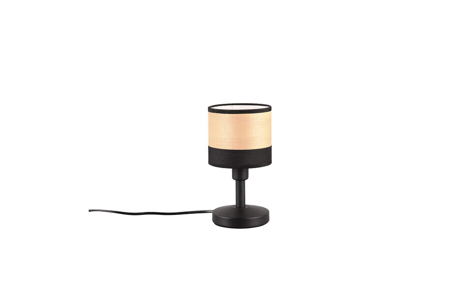 HLW LED LED Table Lamp - Table Lighting - Trion Lazo - E14 Fitting - Round - Matte Black - Metal