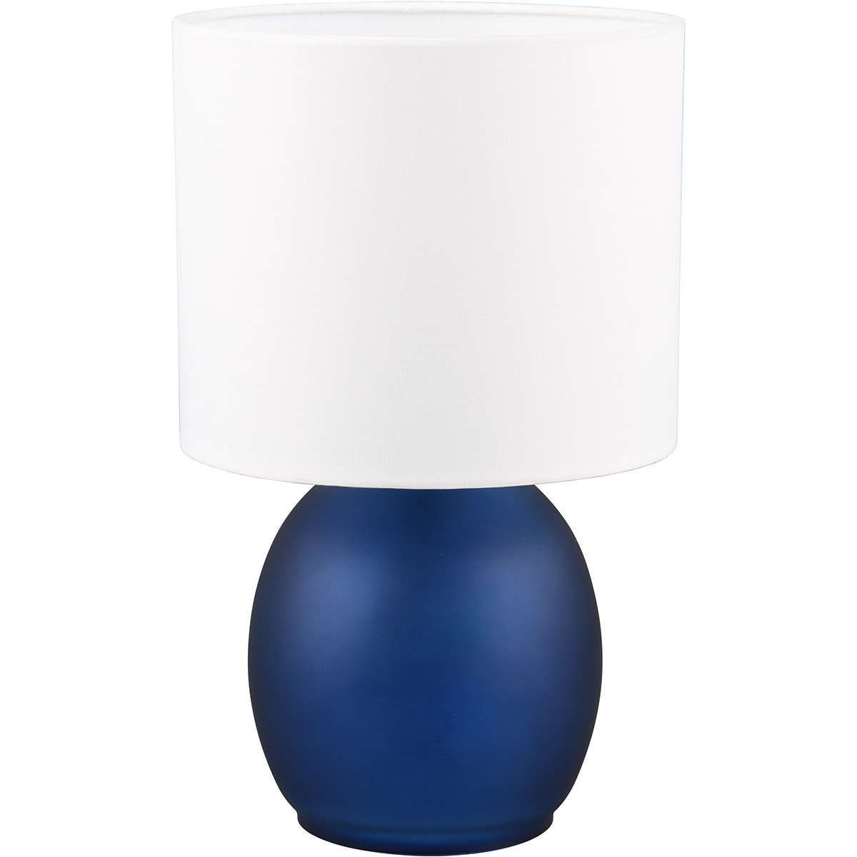 LED Tafellamp Blauw Glas - Ronde & Glazen met E14 Fitting