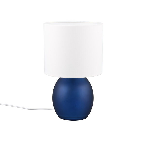 HLW LED LED Tafellamp Blauw Glas - Ronde & Glazen met E14 Fitting HLW LED LED Tafellamp Blauw Glas - Ronde & Glazen met E14 Fitting