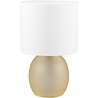 LED Tafellamp - Tafelverlichting - Trion Alev - E14 Fitting - Rond - Amber - Glas Verlichting per ruimte