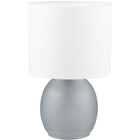 HLW LED LED Table Lamp - Table Lighting - Trion Alev - E14 Fitting - Round - Gray - Glass