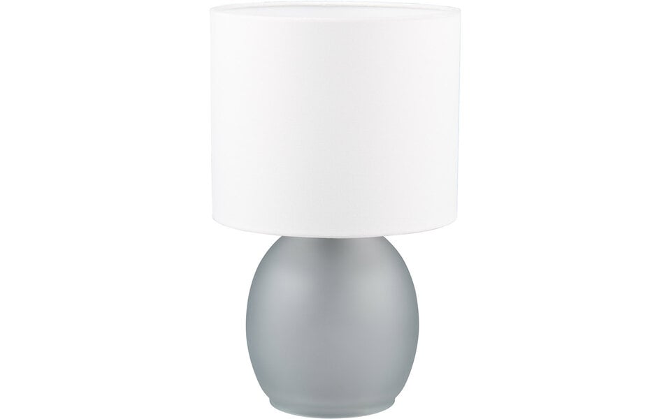 HLW LED LED Tafellamp - Tafelverlichting - Trion Alev - E14 Fitting - Rond - Grijs - Glas