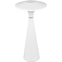 LED Tafellamp - Trion Rezo - 2W - Aanpasbare Kleur - Oplaadbare batterijen - Mat Wit - Kunststof LED Tafellamp - Trion Rezo - 2W - Aanpasbare Kleur - Oplaadbare batterijen - Mat Wit - Kunststof