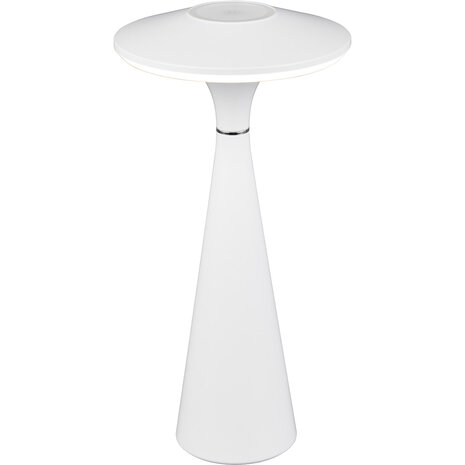 Stijlvolle LED Tafellamp & Witte met Stoffen Kap en 2W LED Stijlvolle LED Tafellamp & Witte met Stoffen Kap en 2W LED