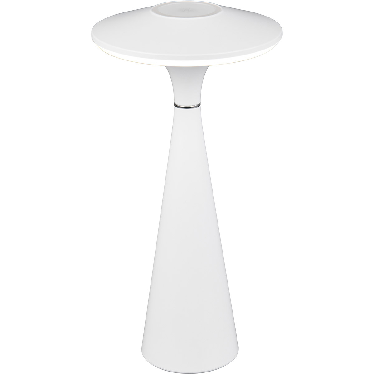 Stijlvolle LED Tafellamp & Witte met Stoffen Kap en 2W LED