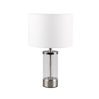 LED Table Lamp Matte Nickel - 25W LED, E14 Fitting