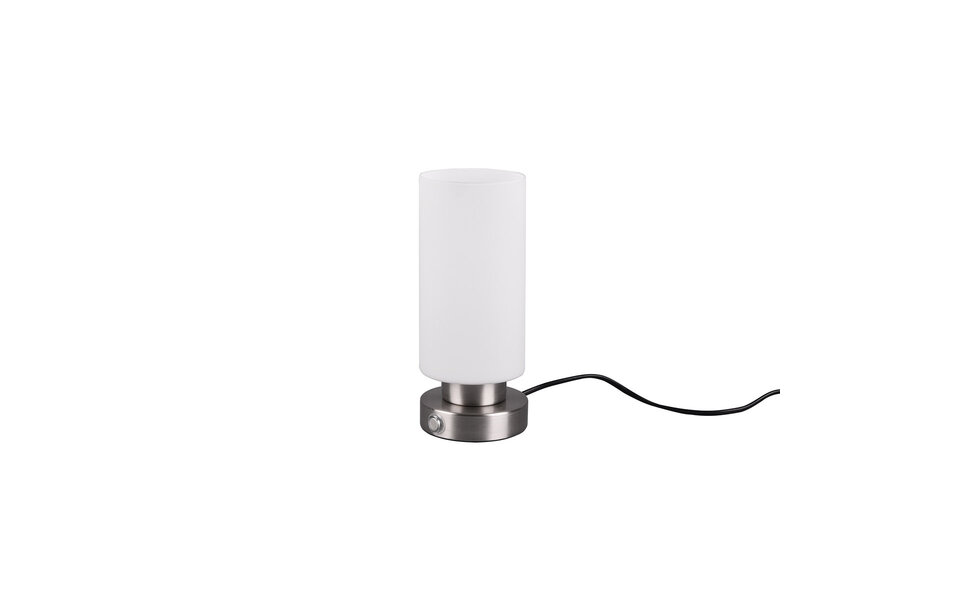 HLW LED LED Table Lamp - Trion Asena - 5.2W - Warm White 3000K - 1 light source - Matte Nickel - Metal