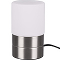 LED Table Lamp - Trion Saidi - E14 Fitting - 1 light source - Matte Nickel - Metal - White Glass