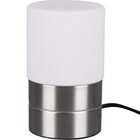 HLW LED LED Table Lamp - Trion Saidi - E14 Fitting - 1 light source - Matte Nickel - Metal - White Glass