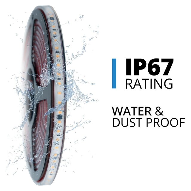 Velvalux Dimbare LED Strip 5 Meter - Warm Wit 3000K - Waterdicht IP67