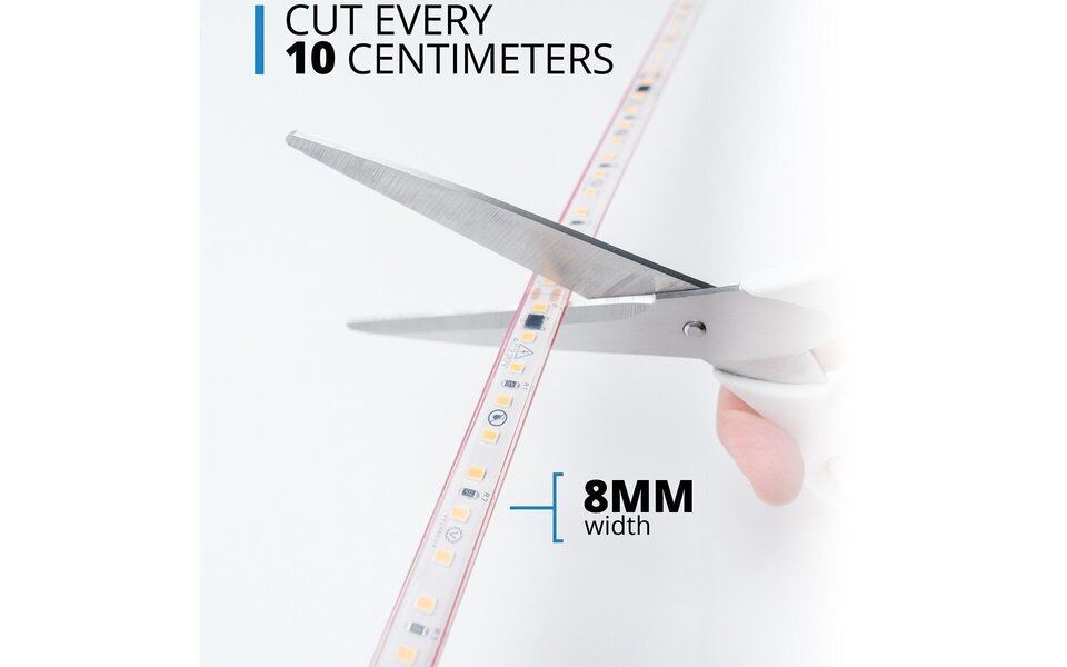 Velvalux Dimbare LED Strip 5 Meter - Warm Wit 3000K - Waterdicht IP67