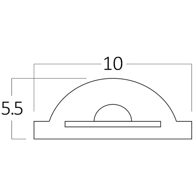 HLW LED Waterproof LED Strip with Warm White COB LED 2700K-3000K