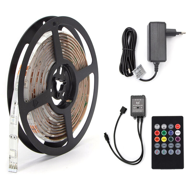 LED strip RGB Muziek Sync - Waterdicht IP65, 12V Veilig Lichtbronnen