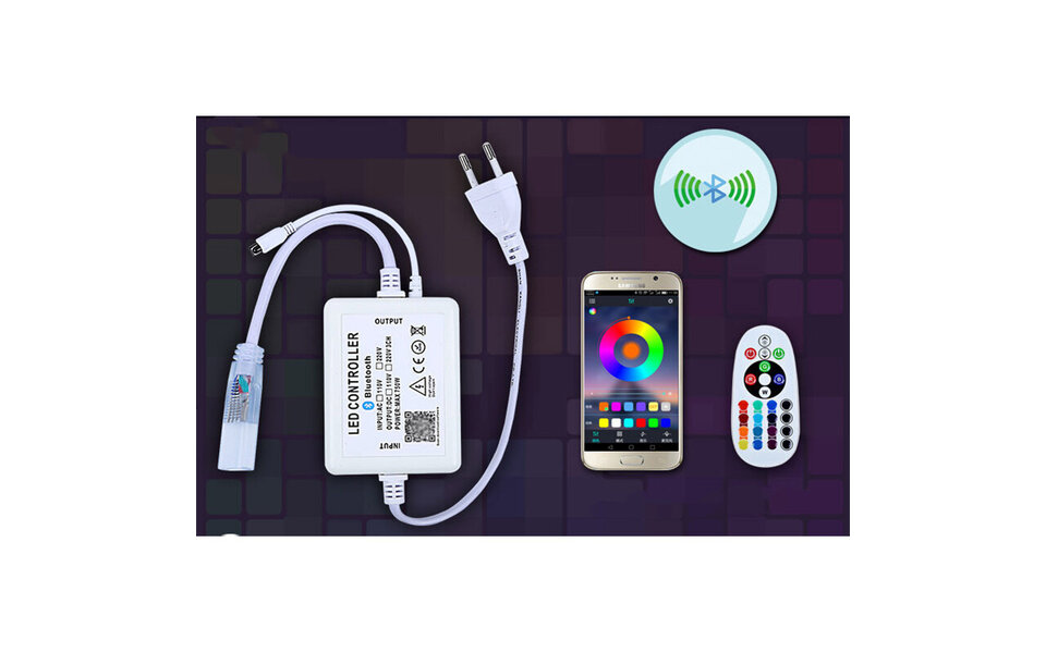 HLW LED Smart Dimmable LED Strip Set 50m - RGB, Waterproof IP65 HLW LED Smart Dimmable LED Strip Set 50m - RGB, Waterproof IP65