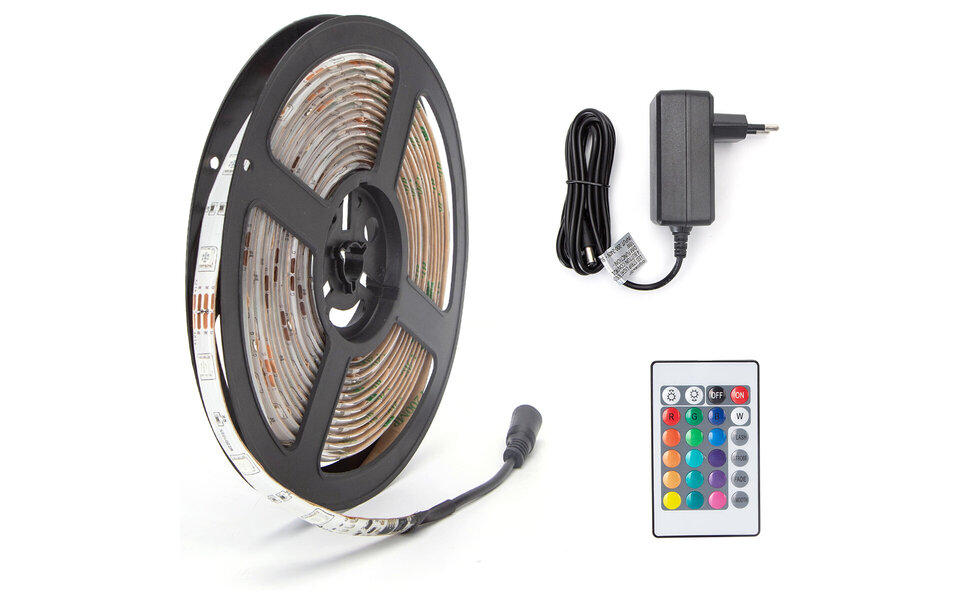 HLW LED LED strip RGB Strip Set Aigi Stippi 5m - Waterdicht IP65 HLW LED LED strip RGB Strip Set Aigi Stippi 5m - Waterdicht IP65