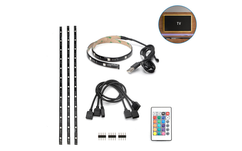 HLW LED LED Strip Set TV Backlight RGB with USB and Remote Control