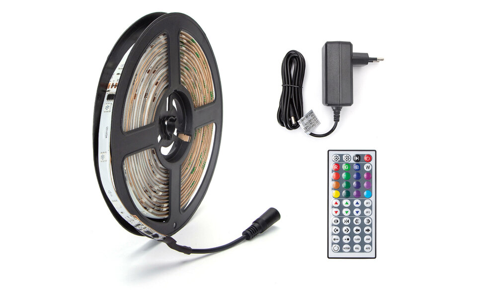 HLW LED LED Strip Set Digitaal RGB 5m Waterdicht IP65 12V