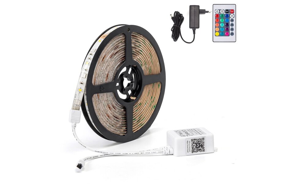 HLW LED Smart LED Strip Aigi - Dimmable RGB 5 meters WiFi LED lamp