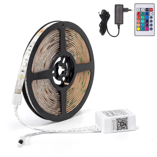 HLW LED Smart LED Strip Aigi - Dimbaar RGB 5 meter WiFi LED lamp HLW LED Smart LED Strip Aigi - Dimbaar RGB 5 meter WiFi LED lamp