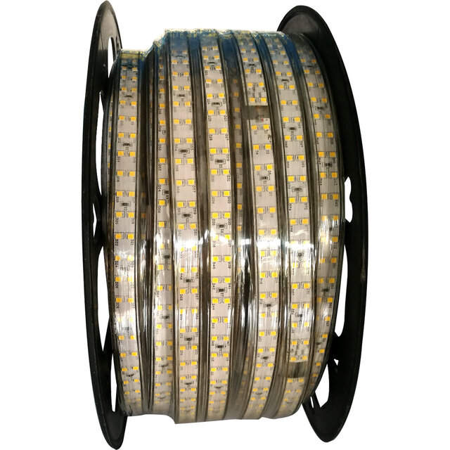 Waterdichte 50 meter lange warm witte LED strip met 400W vermogen en 15000 lumen lichtopbrengst