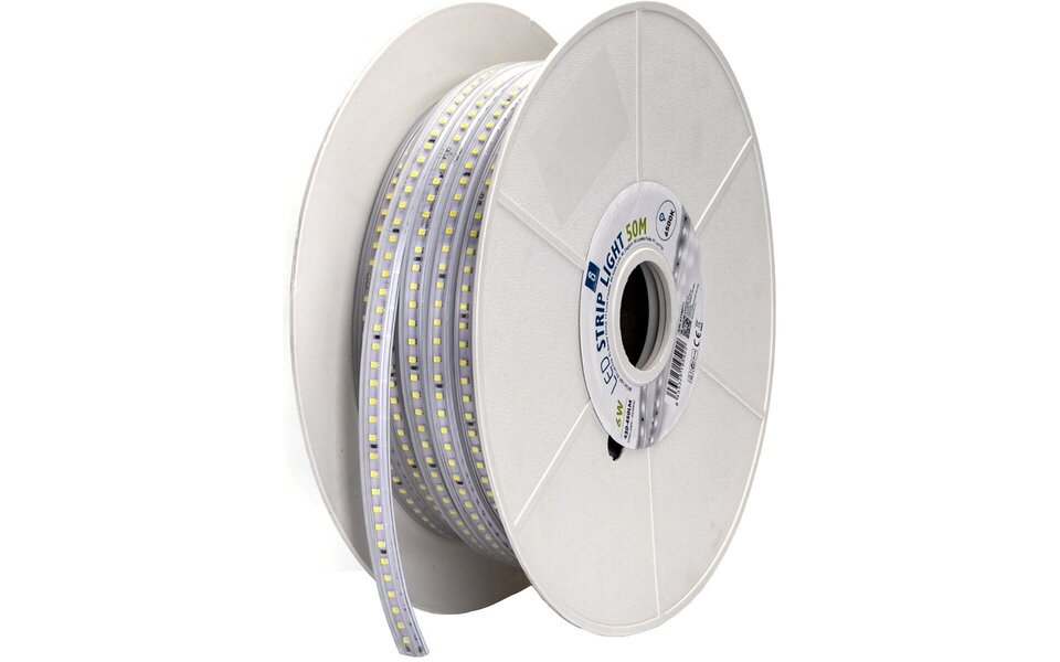 HLW LED LED Strip Aigi Stribo 50m - Waterproof & Cool White 6500K HLW LED LED Strip Aigi Stribo 50m - Waterproof & Cool White 6500K