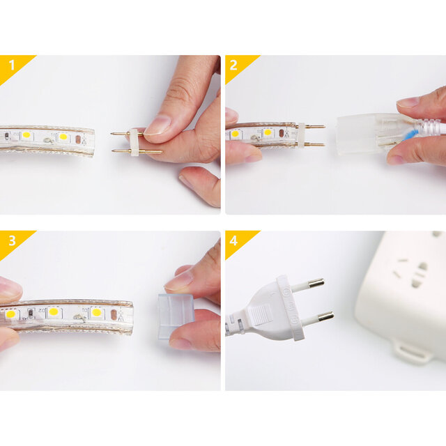 HLW LED LED Strip Aigi Strabo 50m - Waterdicht IP65 Koud Wit 6500K HLW LED LED Strip Aigi Strabo 50m - Waterdicht IP65 Koud Wit 6500K