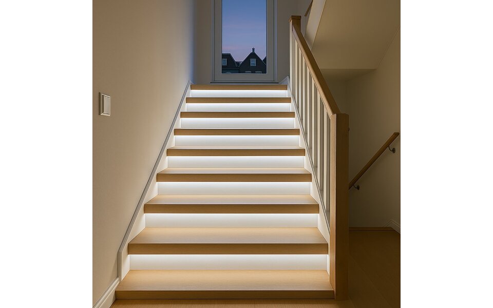 Velvalux Velvalux Dimbare LED Trapverlichting Set met Bewegingssensor 6000K